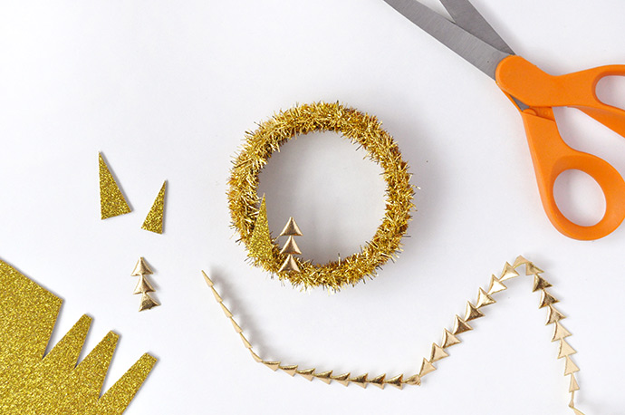 DIY Five Golden Rings Ornaments