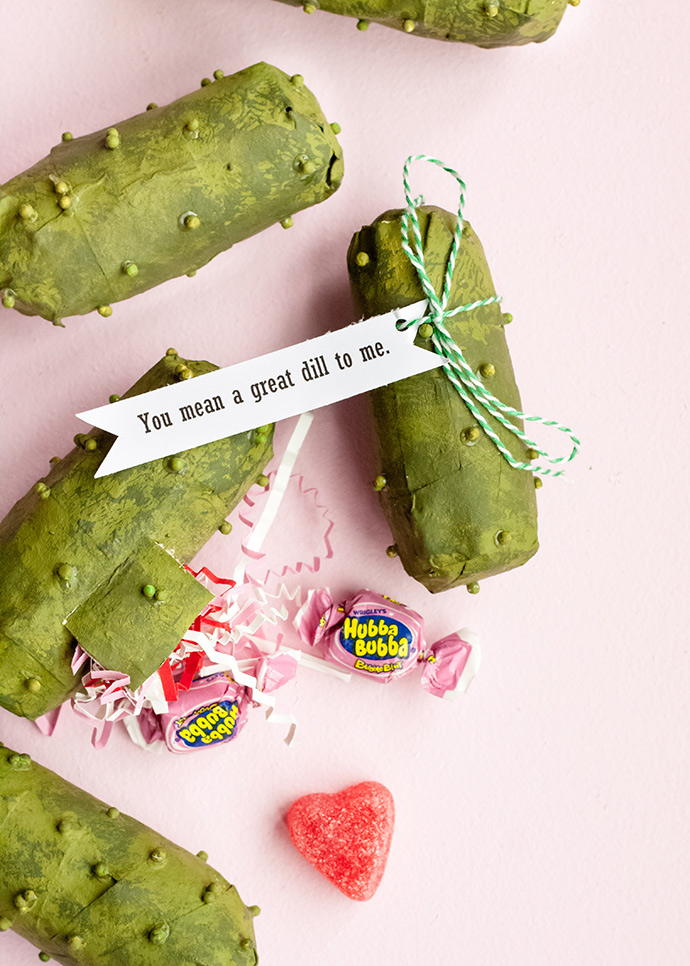 Pickle Piñata Valentines