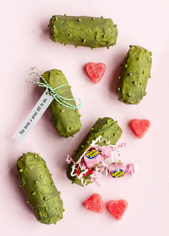 Pickle Piñata Valentines