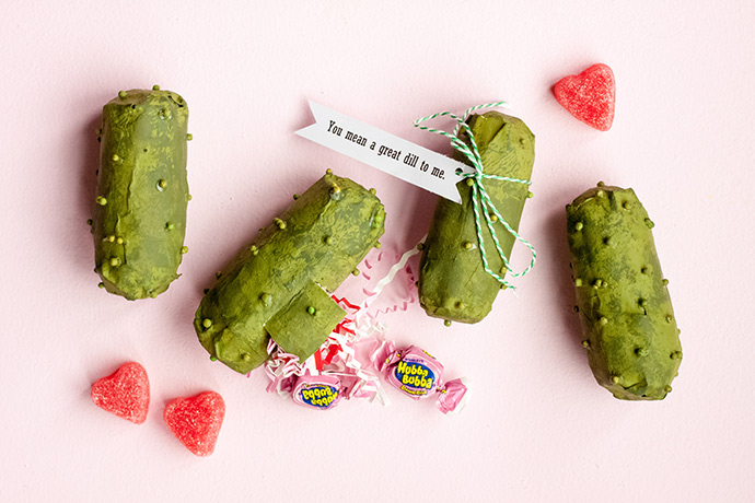 Pickle Piñata Valentines