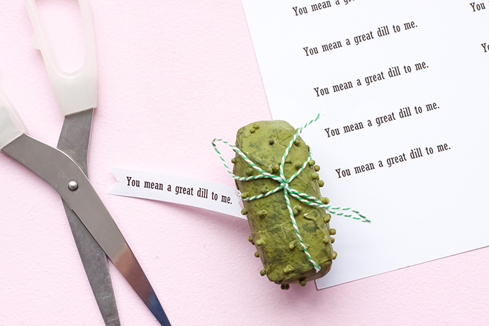 Pickle Piñata Valentines