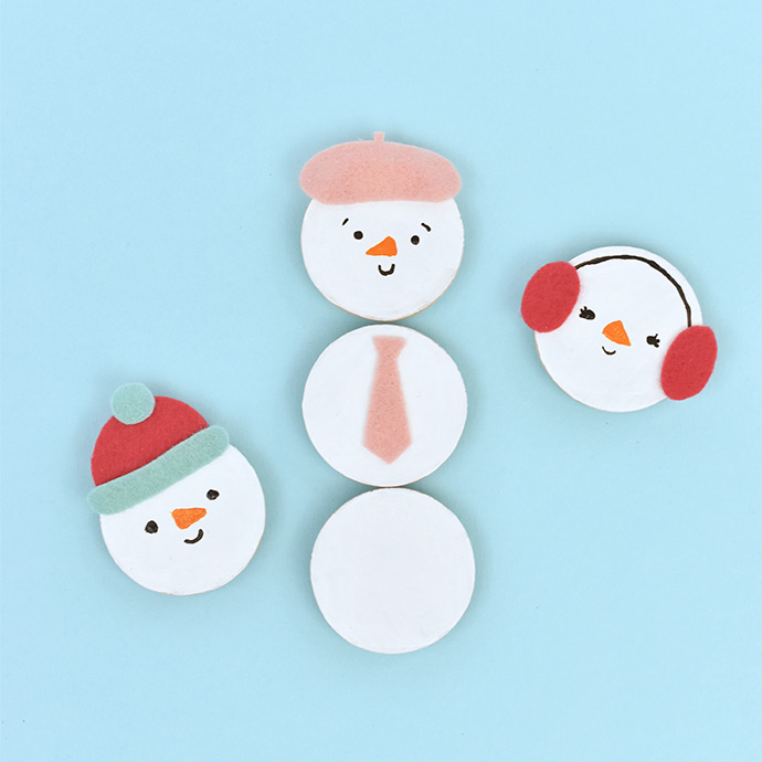 Mix 'n' Match Snowman Magnets