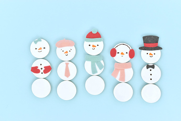 Mix 'n' Match Snowman Magnets