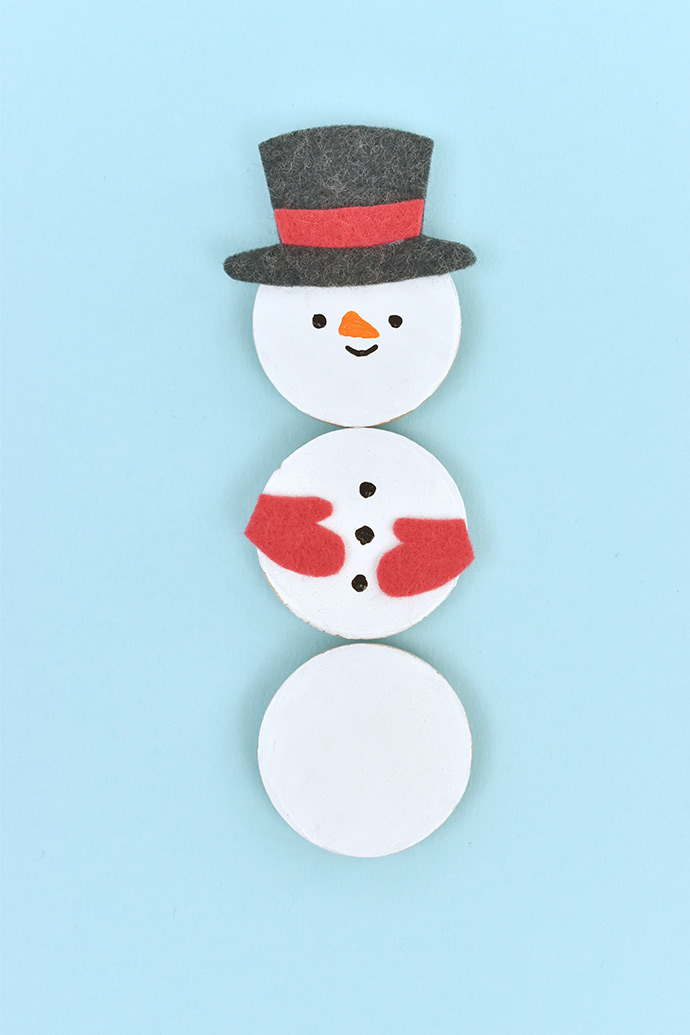 Mix 'n' Match Snowman Magnets