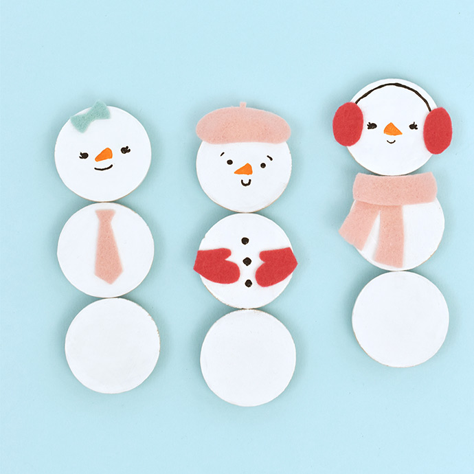 Mix 'n' Match Snowman Magnets