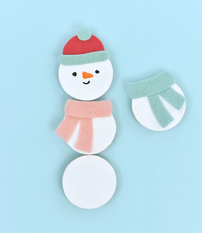 Mix 'n' Match Snowman Magnets