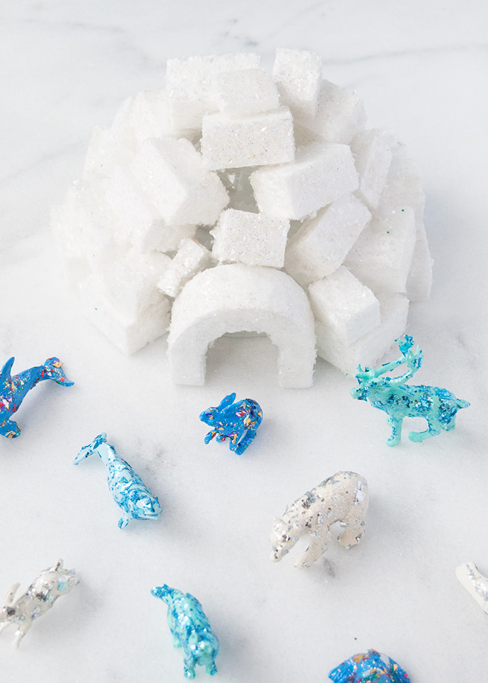 Make Your Own Glittery Arctic Play Set