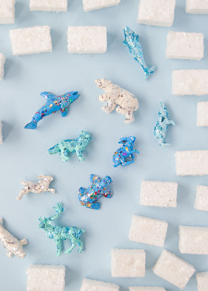 Make Your Own Glittery Arctic Play Set