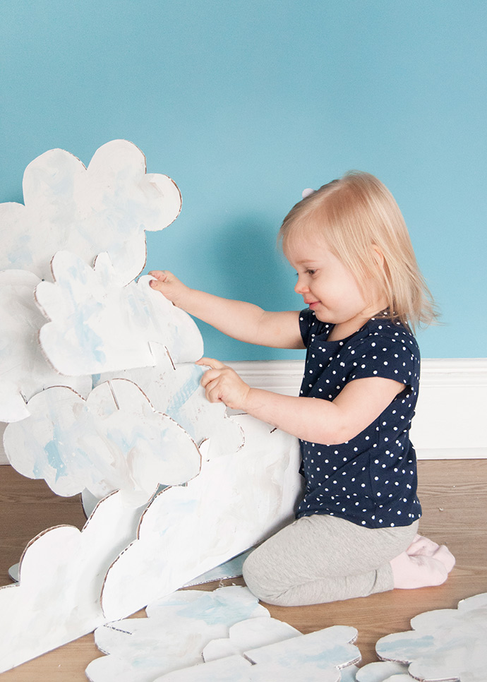 Cardboard Stacking Clouds