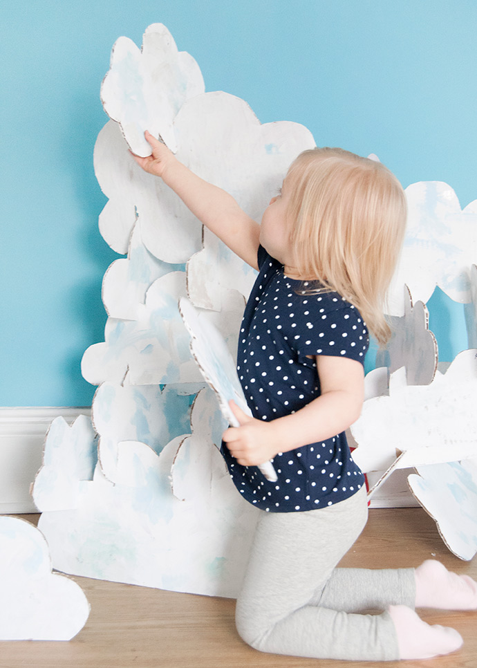 Cardboard Stacking Clouds