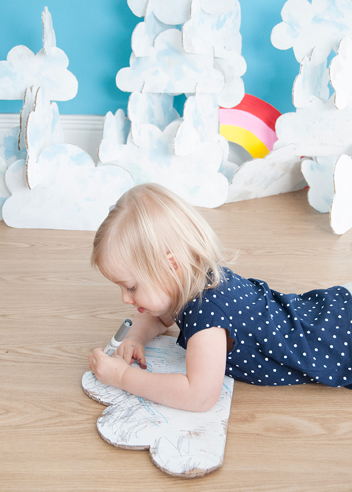 Cardboard Stacking Clouds