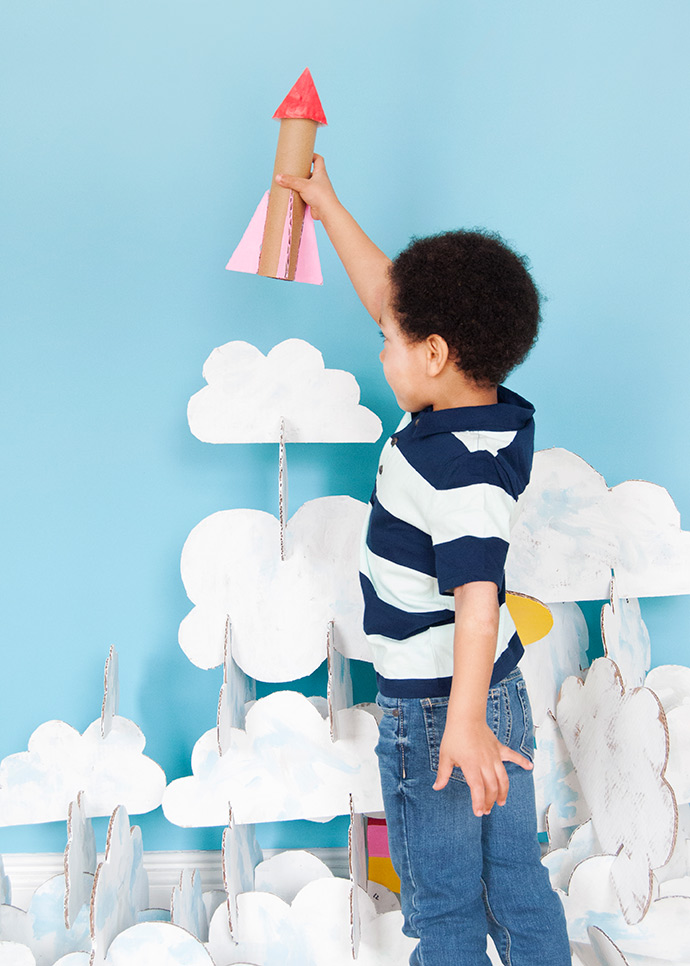 Cardboard Stacking Clouds