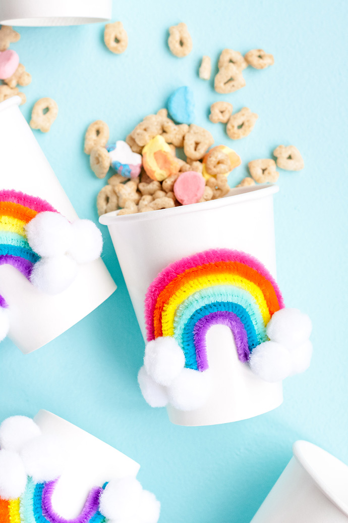 DIY Rainbow Party Cups