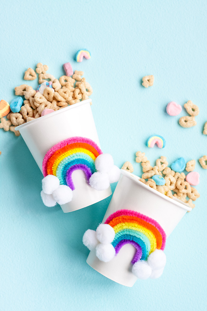 DIY Rainbow Party Cups