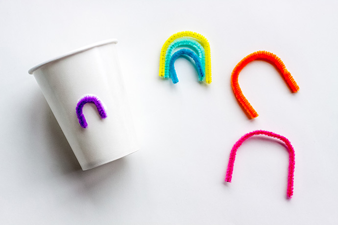 DIY Rainbow Party Cups