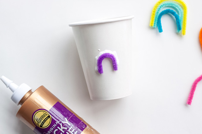 DIY Rainbow Party Cups