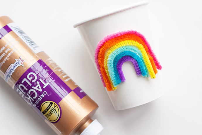 DIY Rainbow Party Cups