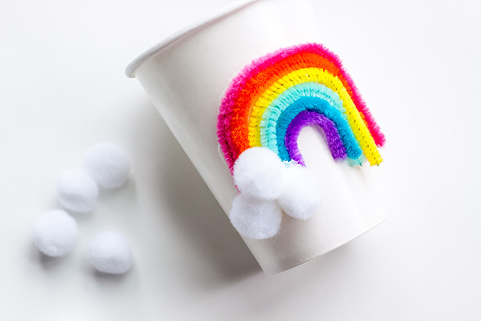 DIY Rainbow Party Cups