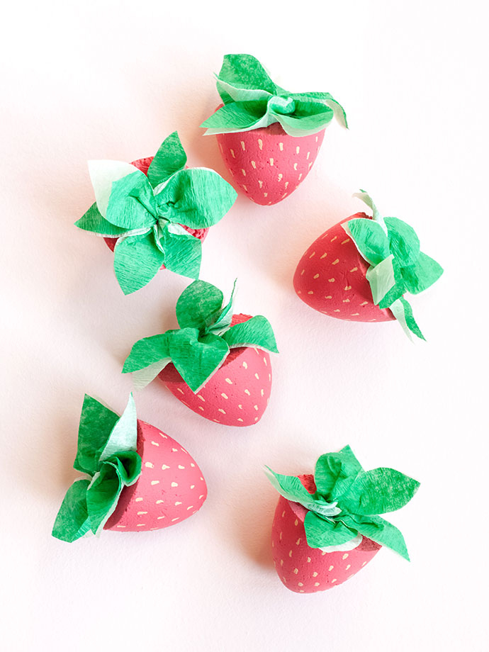 DIY Strawberry Cupcake Toppers