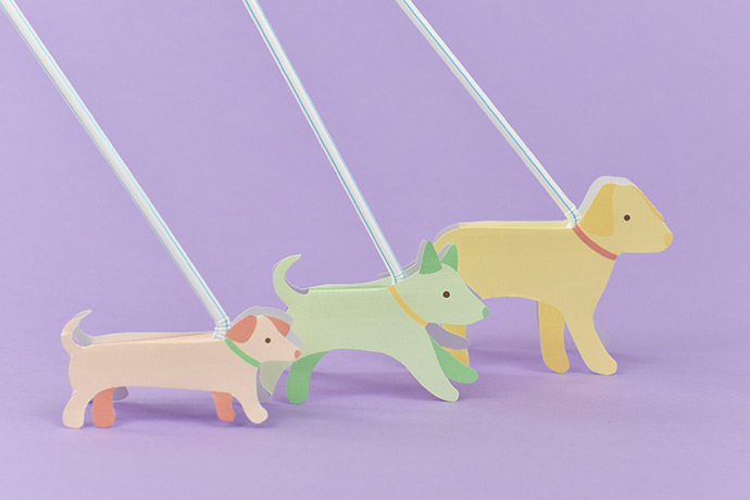 Printable Dog Walking Toys