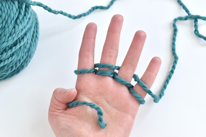 Finger-Knitted Shamrock Banner