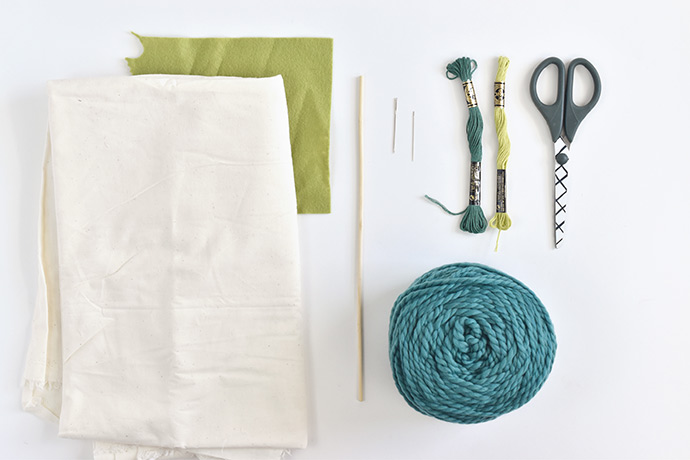 Finger-Knitted Shamrock Banner