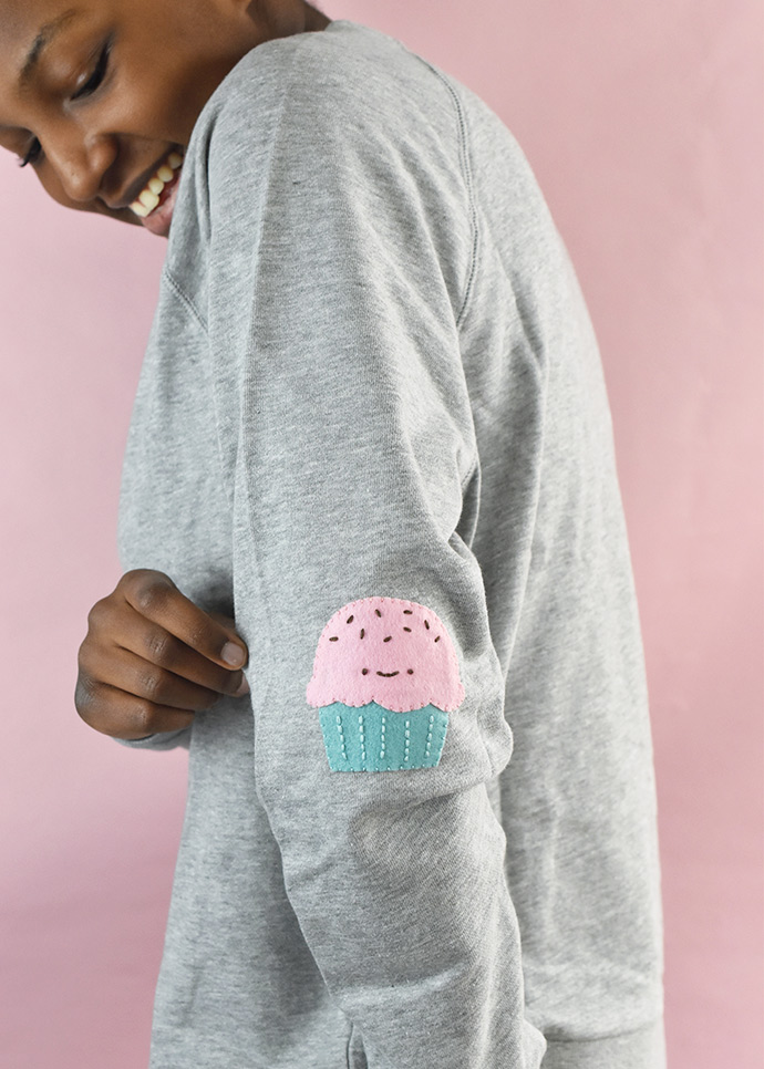 Sew Sweet Cupcake Elbow Patches