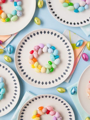 Rainbow Easter Egg Place Settings