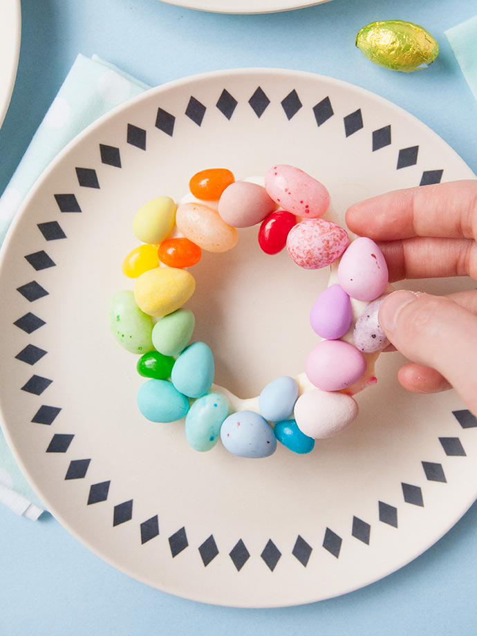 Rainbow Easter Egg Place Settings