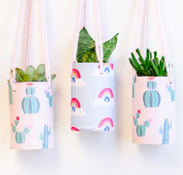 Recycled Tin Can Planters