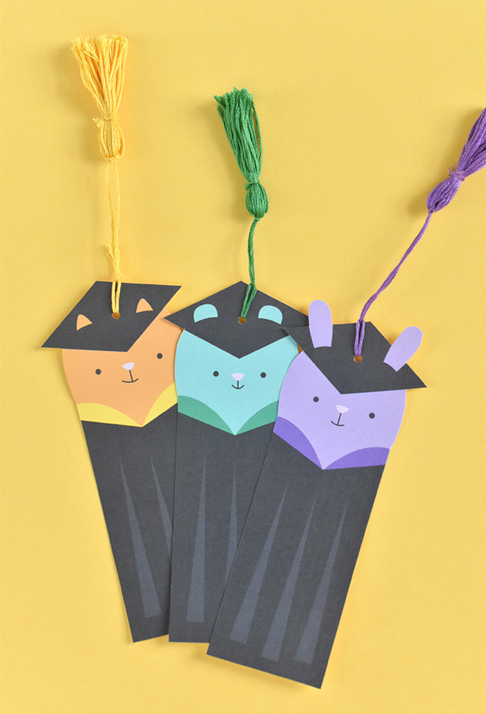 Printable Animal Graduation Bookmarks