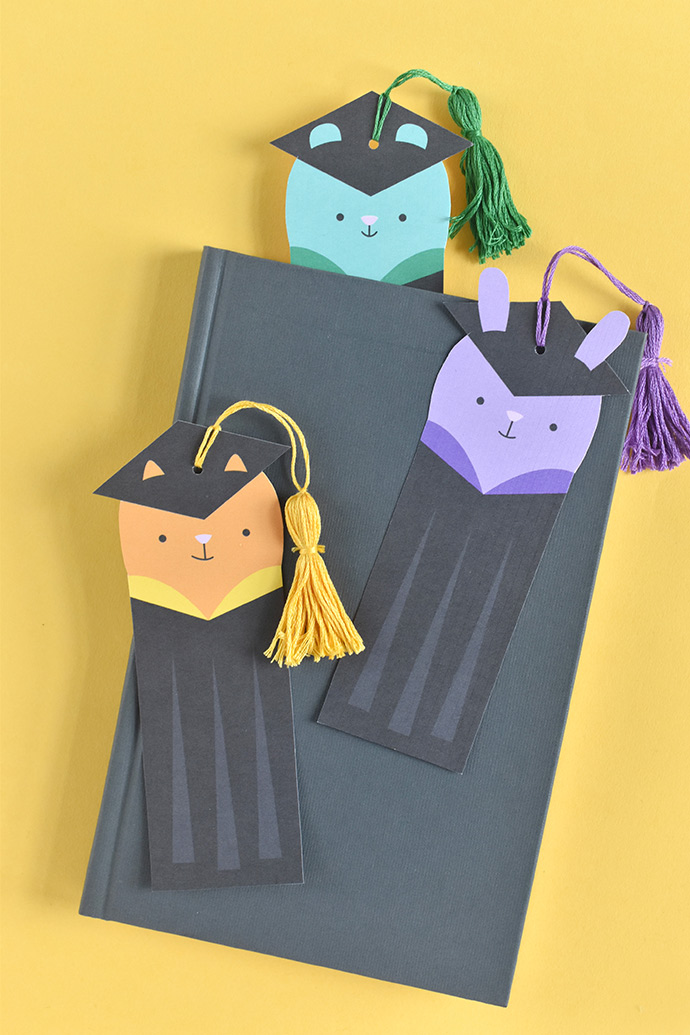 Printable Animal Graduation Bookmarks