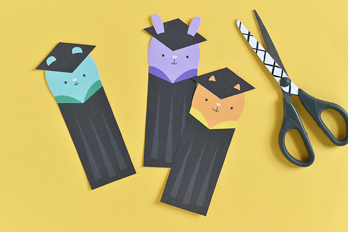 Printable Animal Graduation Bookmarks