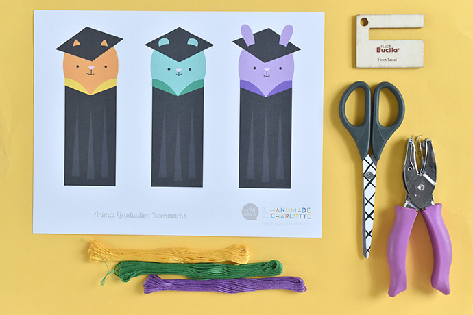 Printable Animal Graduation Bookmarks