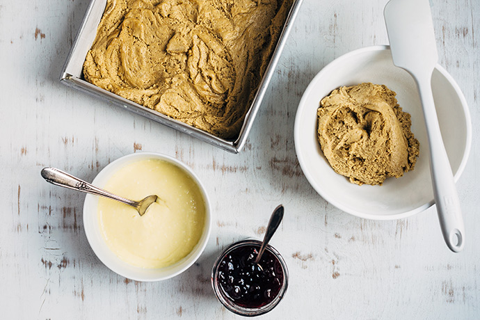 Cream Cheese and Cherry Swirl Blondies