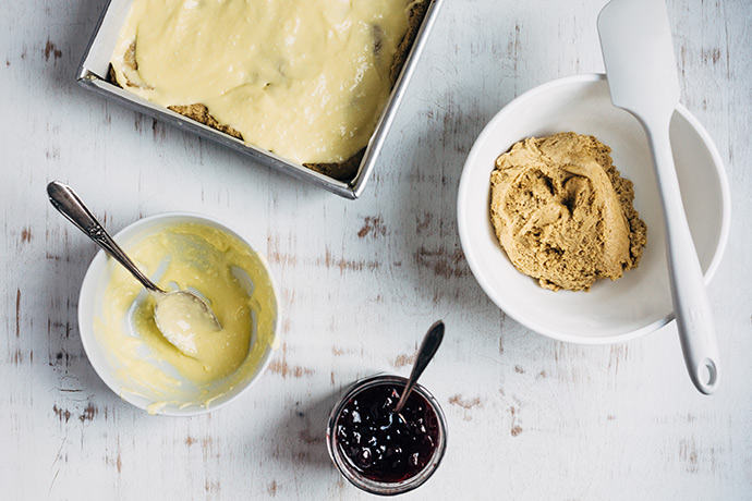 Cream Cheese and Cherry Swirl Blondies