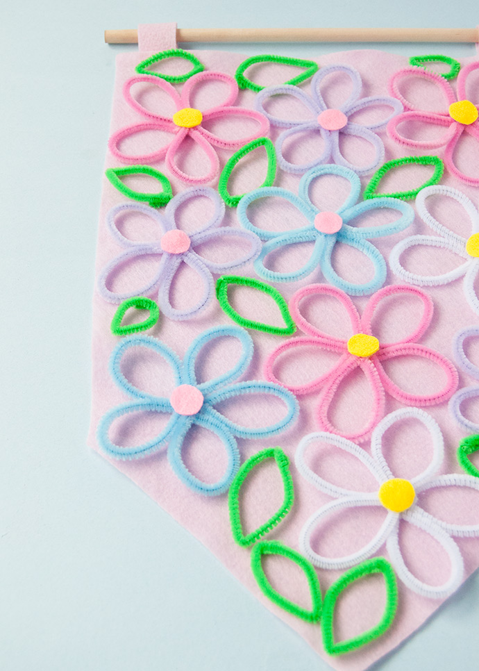 Download Floral Pipe Cleaner Wall Hanging ⋆ Handmade Charlotte