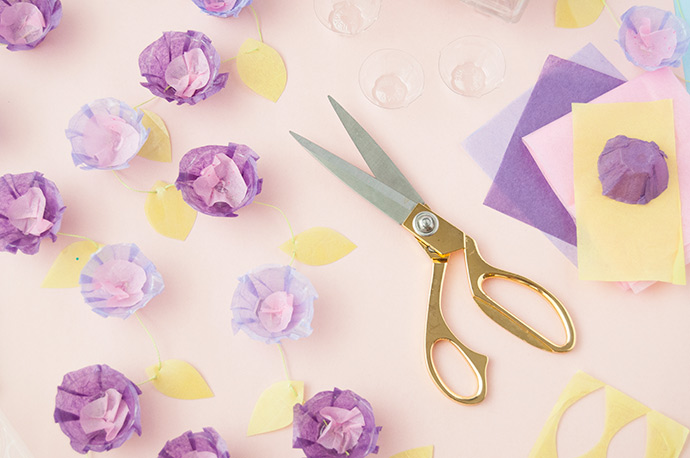 Egg Carton Floral Garland