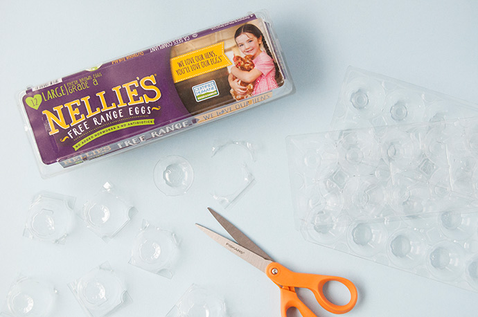 Egg Carton Floral Garland