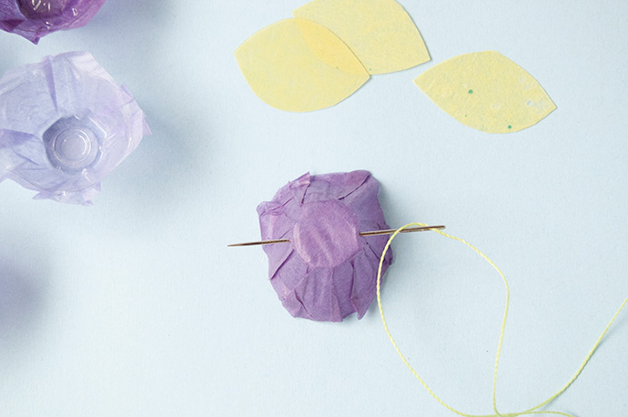 Egg Carton Floral Garland