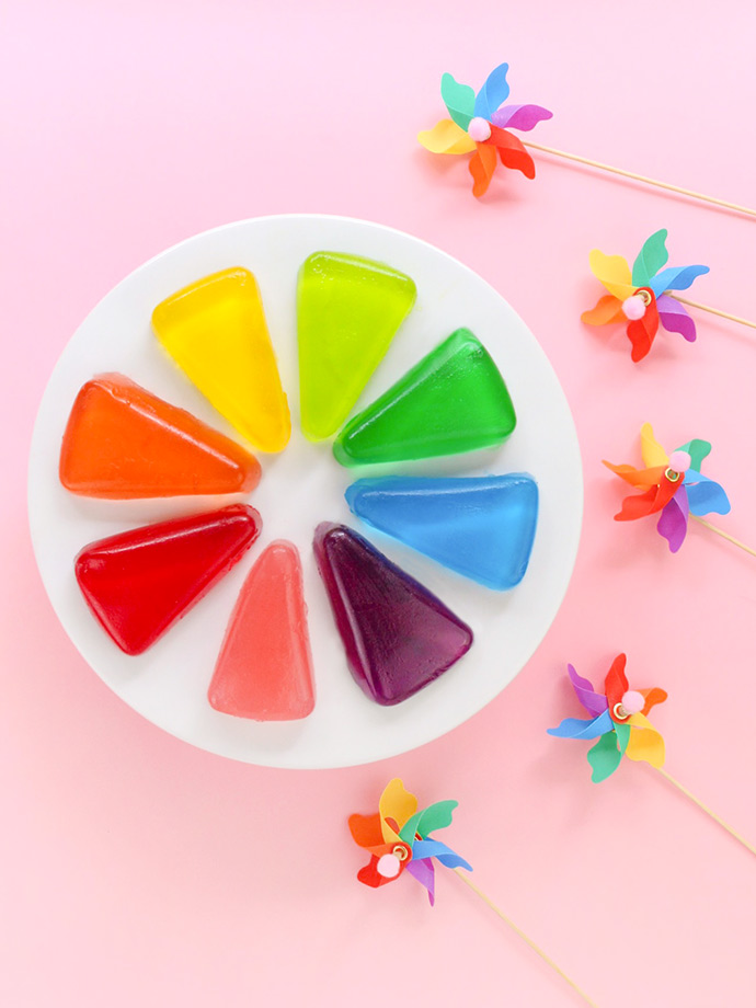 DIY Color Wheel Jell-O