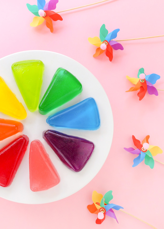 DIY Color Wheel Jell-O