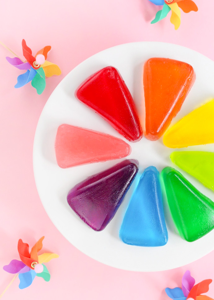 DIY Color Wheel Jell-O