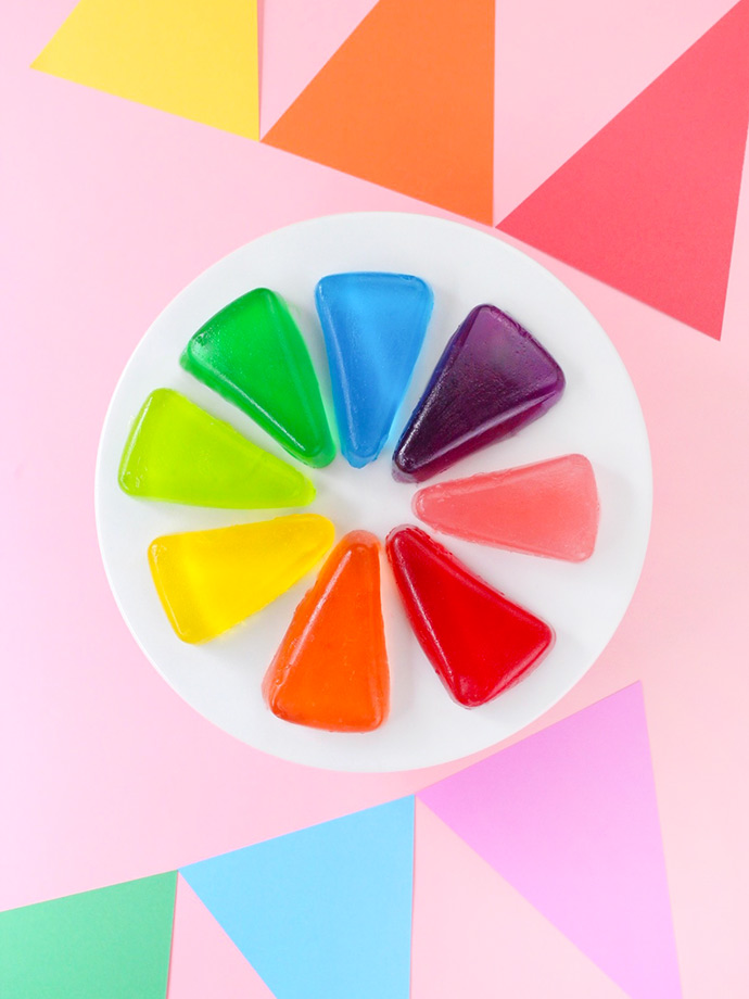 DIY Color Wheel Jell-O