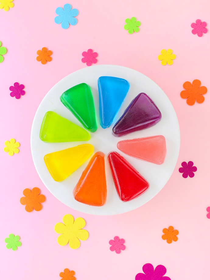 DIY Color Wheel Jell-O