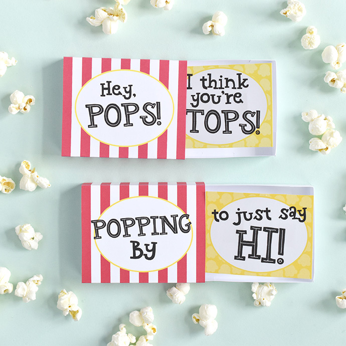 Printable Matchbox Pop-Up Cards