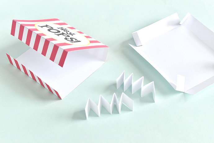 Printable Matchbox Pop-Up Cards