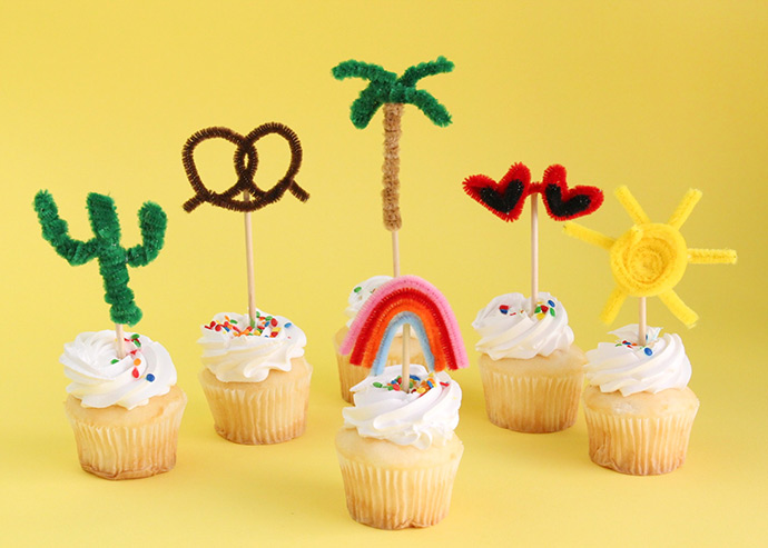 Summer Cupcake Toppers