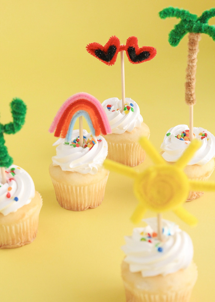 Summer Cupcake Toppers