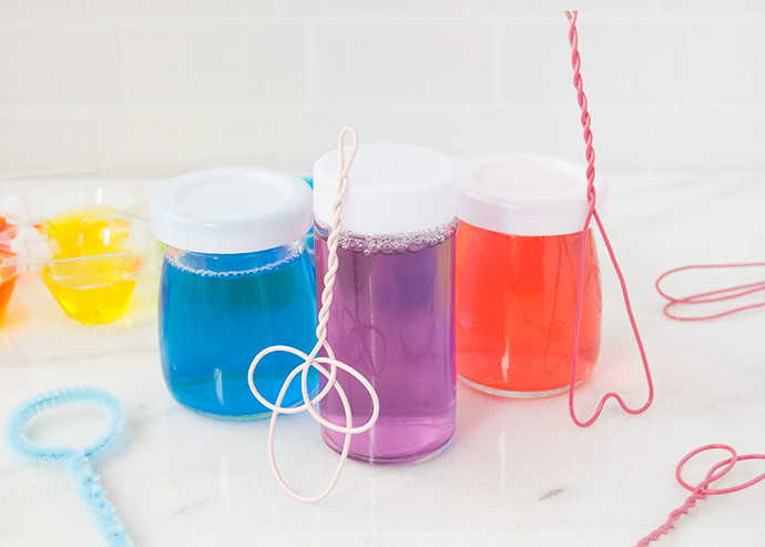 DIY Scented Rainbow Bubbles